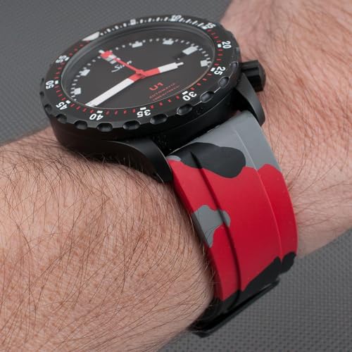 Image of StrapHabit Quick Release Rubber Watch Strap Band FKM 20mm 22mm 24mm
