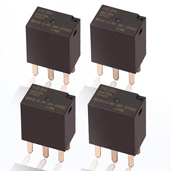 4 Pack 301-1C-C-R1-U01-12VDC 301-1C-C 301-1C-C-R1 U01 12V Automotive Relay 301 Micro Relays 35A 5Pin Mini Relay, SPDT