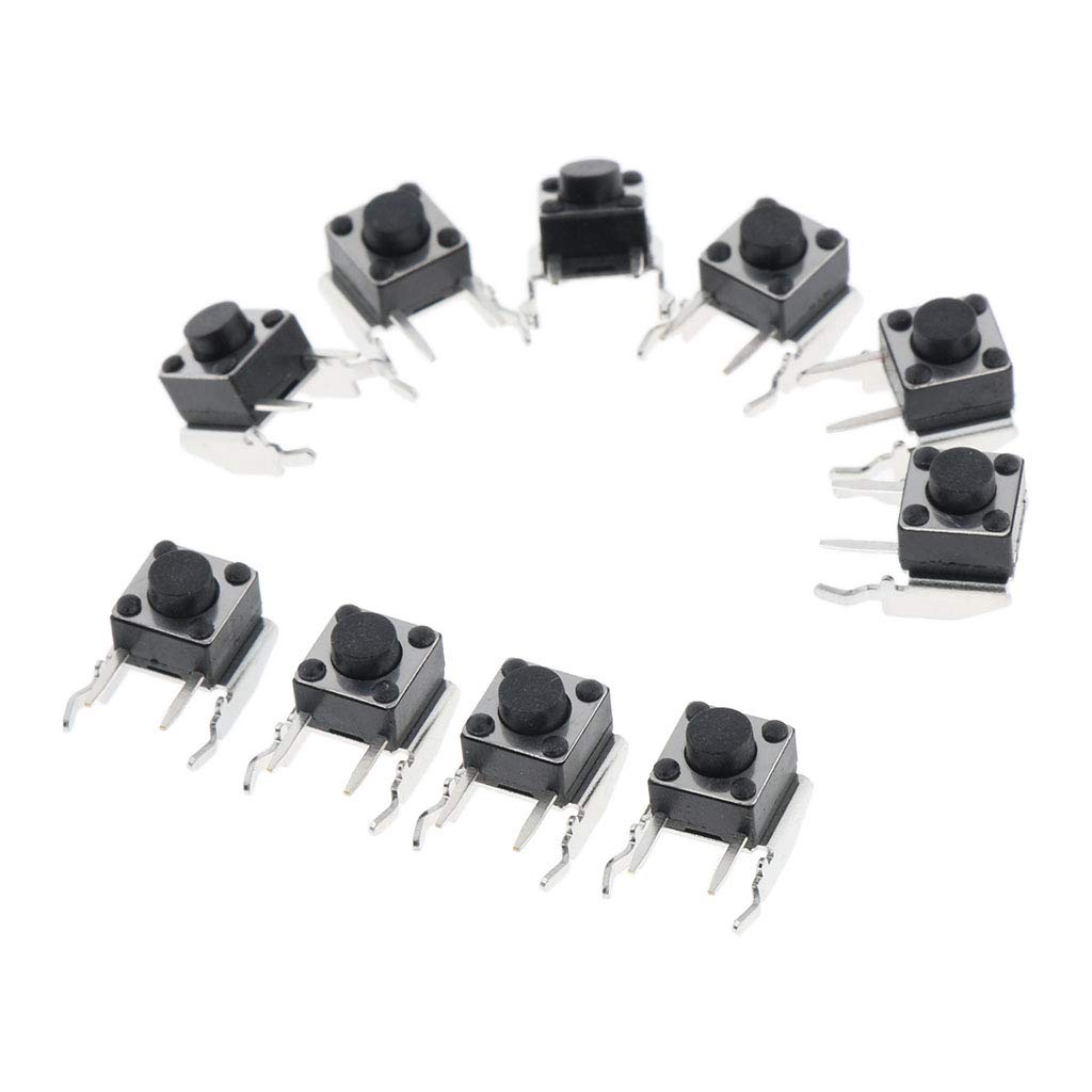 Gazechimp pour Les Contrôleurs Xbox One 360 ​​LB RB Shoulder Bumper Button Switch Tactile Switch 10x - Noir, comme décrit