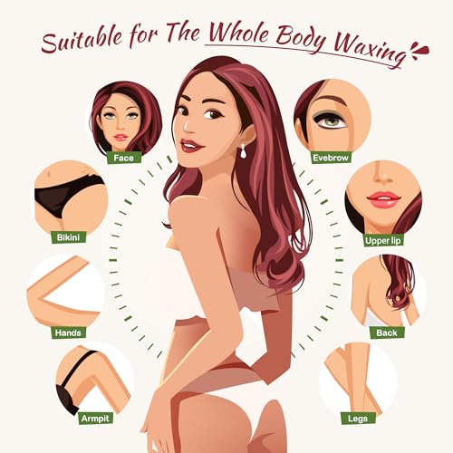 Image of Ajoura 1lb Unscented Hard Wax Beads for Hair Removal, Brazilian Bikini Wax Refill for Full Body Women Men, Ideal for Legs, Face, Brazilian, Bikini, and Underarms, at Home Waxing for Sensitive Skin