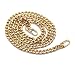 M-W 39.4" DIY Iron Flat Chain Strap Handbag Chains Accessories Purse Straps Shoulder Cross Body Replacement Straps, with 2pcs Metal Buckles Style1 (Gold)