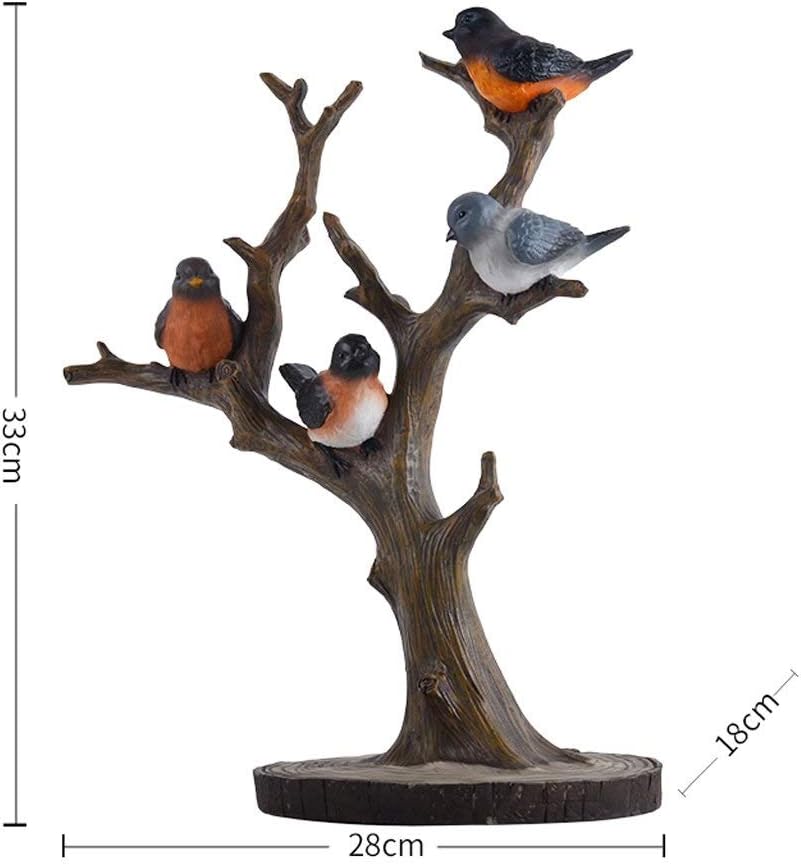 Birds Resin Sculpture Decoration Creative Home Entrance Key Holder Bedroom Jewelry e Display Stand Crafts Ornaments