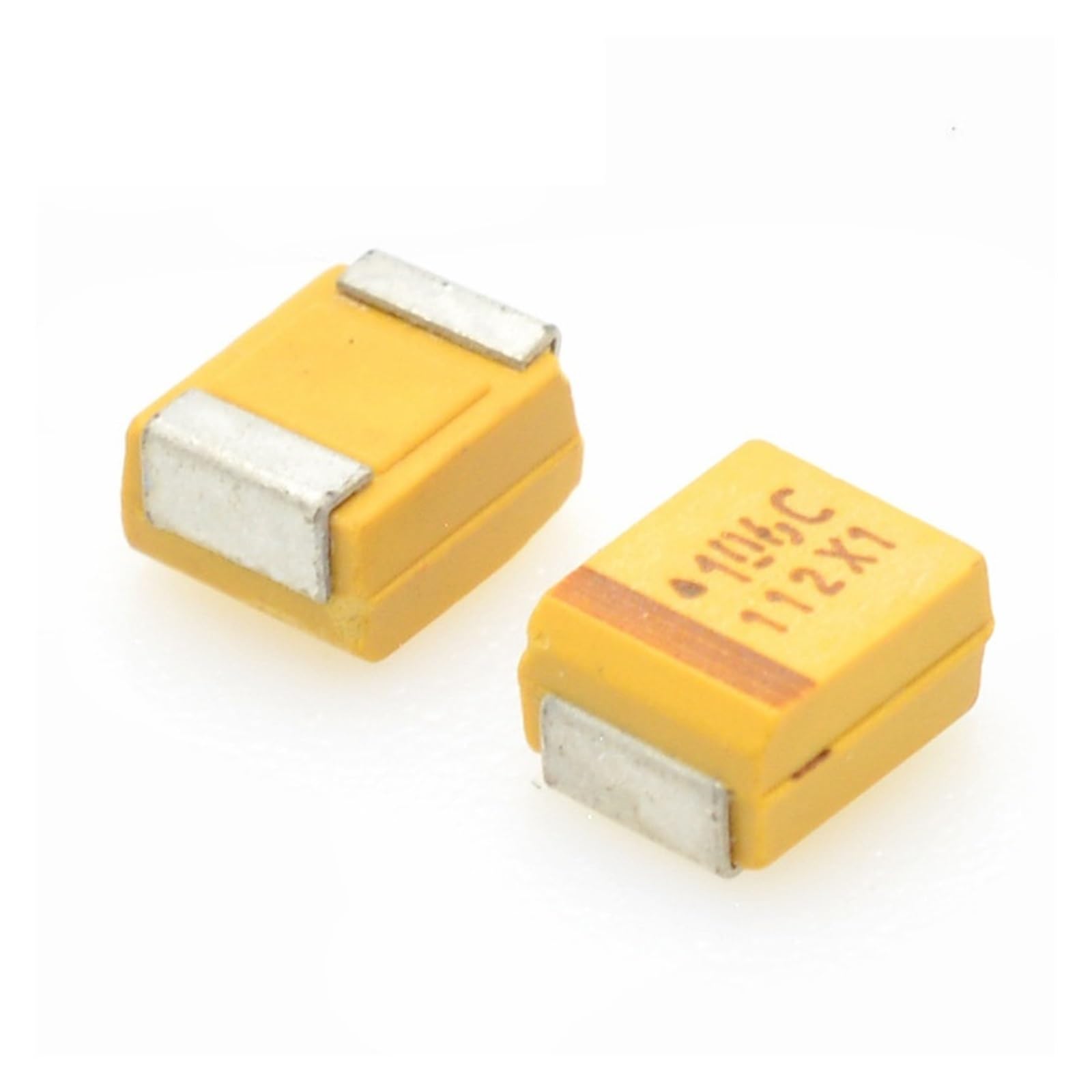 ICXLPMC 20pcs/SMD Tantalum capacitor 106C 16V 10uF B type 3528 1210 Yellow Polar Bile capacitor