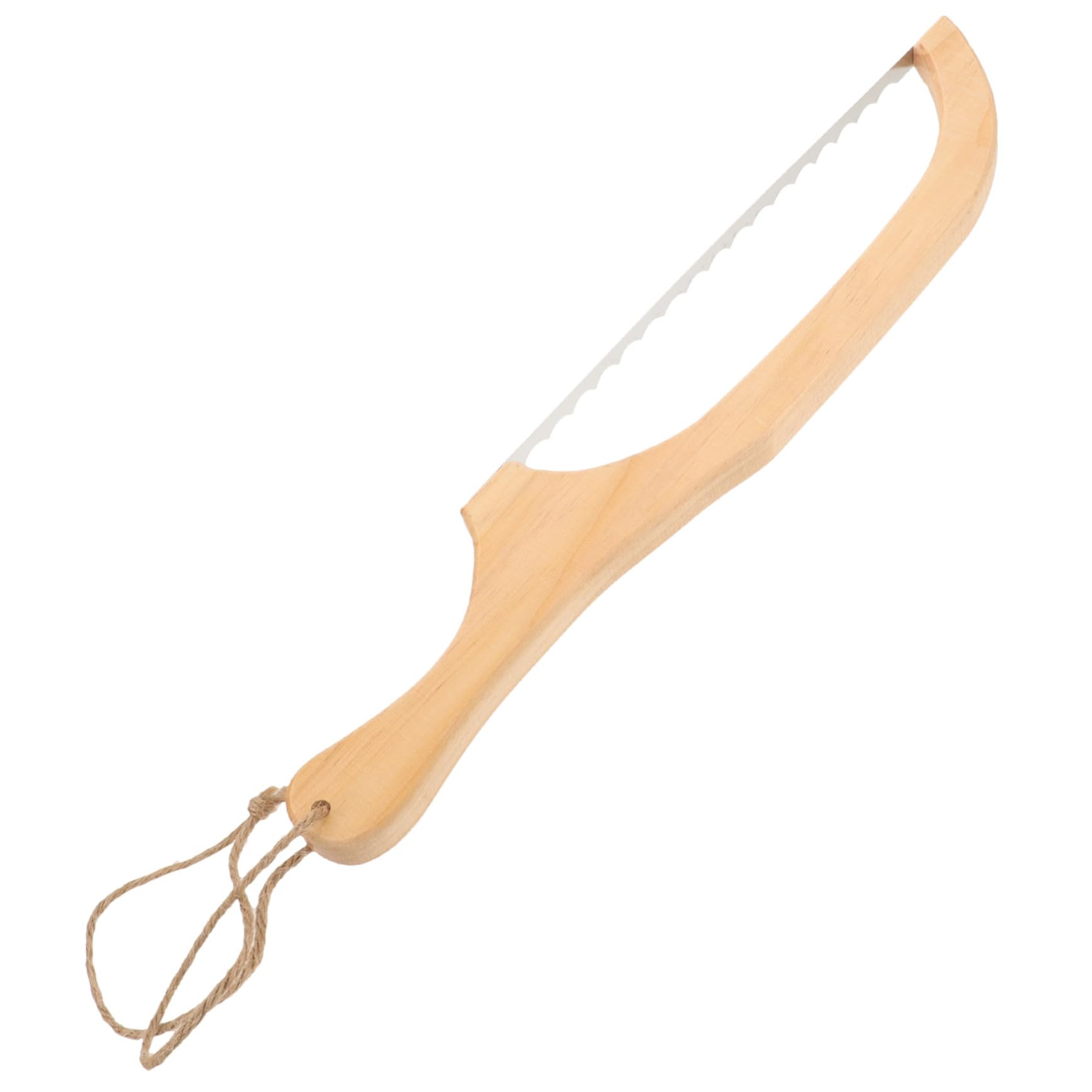FUNOMOCYA Bread Slicer for Homemade Bread Serrated Knife Cake Cutting Tools Long Bread Slicer Knife Stainless Steel Wooden Handle Design