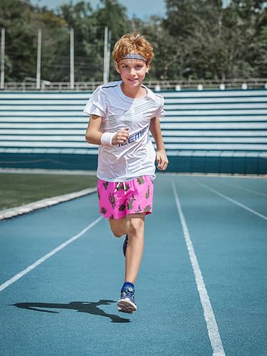 Image of SURF CUZ Boys Swim Trunks with Boxer Brief Liner Toddler Boy Stretch Swimsuit Shorts Quick Dry Swimming Trunks Bathing Suit