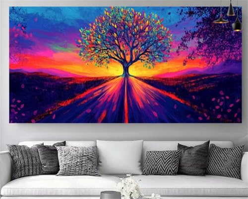 Coucher de soleil diamond painting 5D : le kit créatif à offrir aux adultes