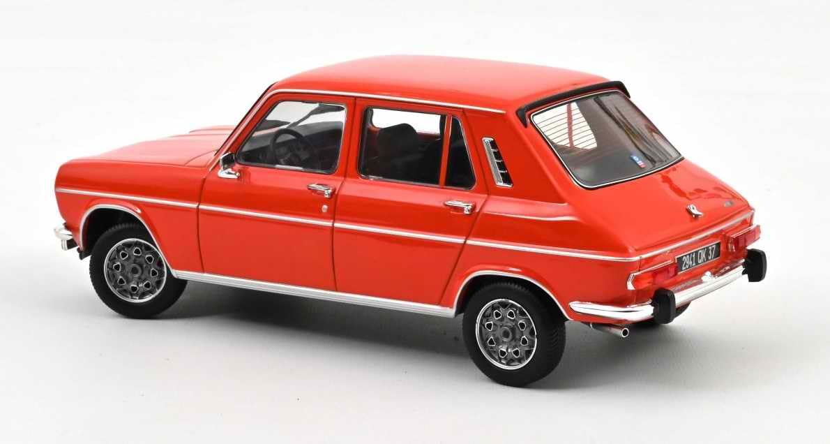NOREV Simca 1100 TI 1974 Rouge Sumatra Voiture de Collection 1/18 Métal