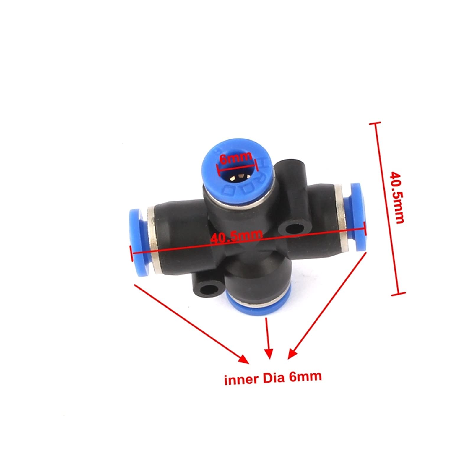Irrigazione a Goccia for Giardinaggio 30 Pezzi Connettore a Croce in plastica Tubo da 6 mm/8 mm Connettore rapido a 4 Vie for raccordi for irrigazione ad Alta Pressione Tubo Pneumatico