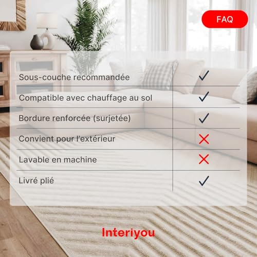 Tapis berbère crème