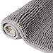 Lifewit 32"x20" Bath Mat Non Slip Microfiber Shaggy Chenille Bath Rugs Bathroom Shower Mats Rug Gray