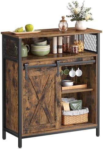 VASAGLE Credenza, Mobile da Cucina, Armadietto Organizzatore, con...