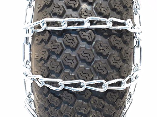 The ROP Shop 2 Link TIRE Chains & TENSIONERS 20x10x8 for John Deere Lawn Mower Tractor Rider