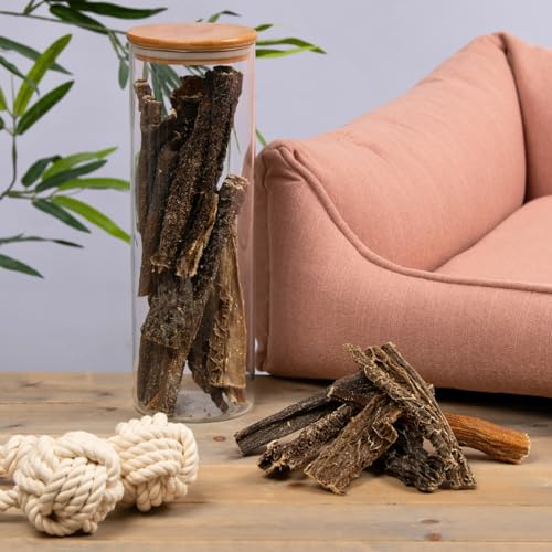 Lyra Pet® 5 kg Rinderpansen groß getrocknet 12-15 cm | Naturbelassener Kausnack | Proteinhaltiges Leckerli auch für Welpen und ältere Hunde | Nährstoffreich | Schonend getrocknet