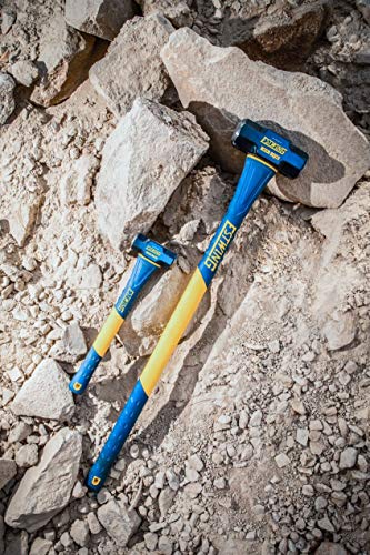 Image of Estwing 12-Pound Hard Face Sledge Hammer for Demolition /Stake Driving, 50-55 HRC, 36-Inch Fiberglass Handle, Overstrike Protection, Textured Grip
