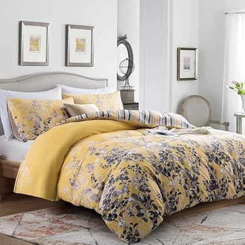Imperial Rooms King Size Duvet Cover Set 3 Piece Hypoallergenic Printed Bedding Set Kingsize Quilt Cover Reversible Christmas Bedding Sets Cover