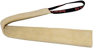 Leather Puppy Bite Rag with Handle Redline K9