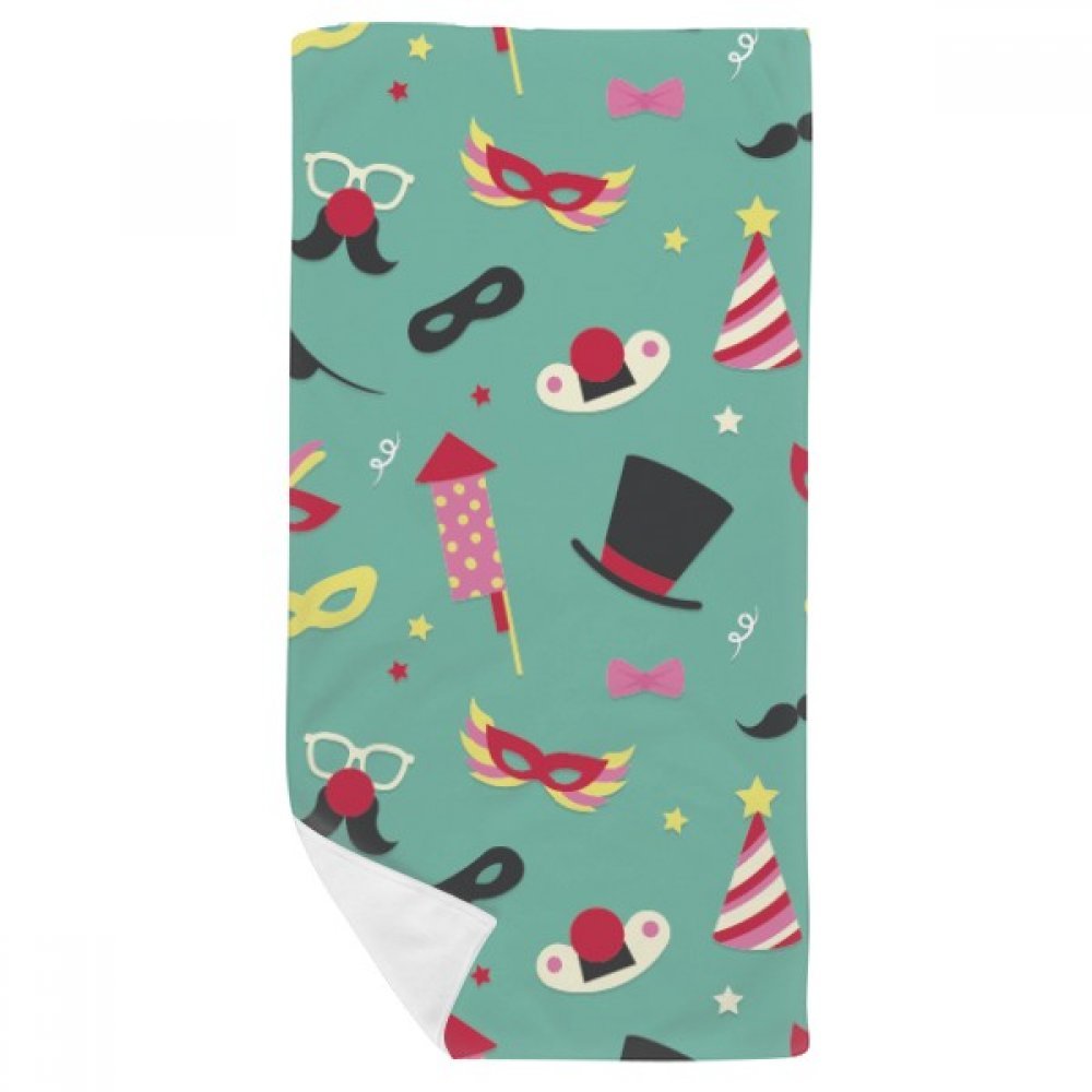 Serviette de bain Brésil Carnaval multicolor DIYthinker douce de 35x70 cm