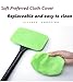 Silence Shopping Microfiber Car Windshield Easy Cleaner, Detachable Handle Brush, Cleaning Tool, Come with 2 Pads Washer Towel and 30ml Spray Bottle