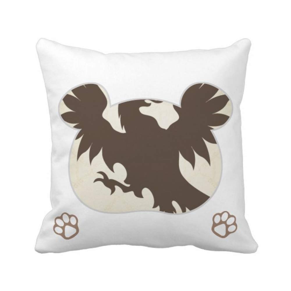 Housse de coussin imprimé vautour Europ Animals aux finitions soignées