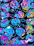 Blue Majestic, Water Colored, Electric, Ethereal Roses, Star-Detailed, 8x11 Page, Hardcover Journal, Art Pad, Sketchbook, Drawing Book: Created With ... By: Artist Mary Elisabeth Linder @ MaryEMade