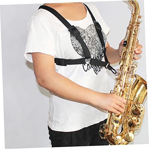 CIMAXIC Adjustable Saxophone Harness Straps Double Shoulder Neck Support Durable Comfortable for Long Practice Sessions