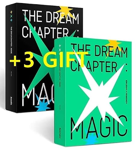 TXT [5 GIFT] The Dream Chapter : Magic [SET ver.]+Official Folded Poster+Extra Photocards+ MAFF Aerosilver Premium 3D Mask (Arcadia+Sanctuary ver. set)