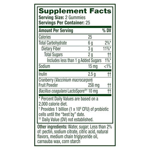 Align Probiotic, Women's Dualbiotic, Womens Probiotic Gummies, Prebiotics and Probiotics for Women, with Cranberry for Urinary Tract Health*, Cranberry Flavor, 50 Gummies - image 6