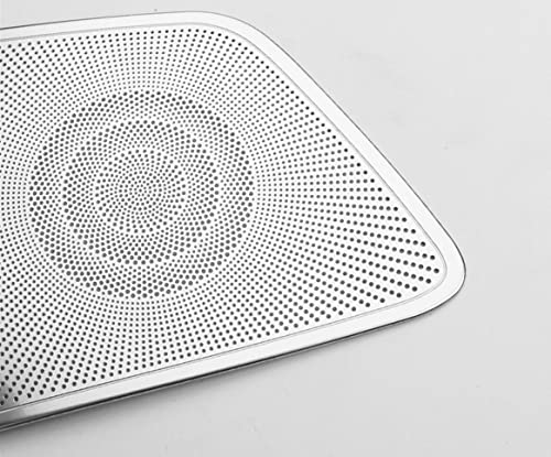 Juiveel Stainless Steel Chrome Car Interior Door Speaker Cover Trim Speaker Frame Protective Sticker Compatible With Hyundai Elantra Avante Cn7 N Line Accessories #TOP5