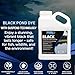 Black Pond Dye with Suspend Technology for Black Lake, 1 Gallon, Water-Soluble Dye for Aesthetic Water Depth, Made in USA