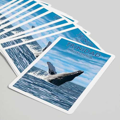Lantern Press Baraja de Poker 52 Cartas Humpback Whale miniatura 5