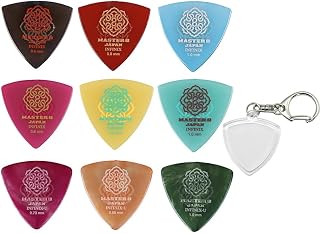 MASTER 8 JAPAN トライアングル ギター ピック IFS/IFHPRシリーズ 0.6mm 0.8mm 1.0mm+IFUシリーズ 0.73mm 0.88mm 1.0mm 9種各1枚計 9枚セット お試しセット 滑り止めピック