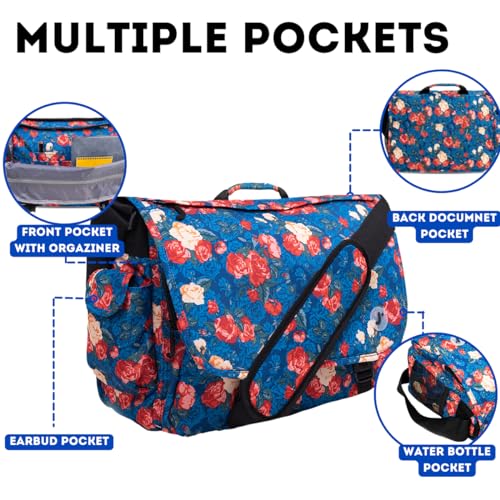 Image of J World New York Thomas Laptop Messenger Bag for Women & Men. Kids Computer Bookbag