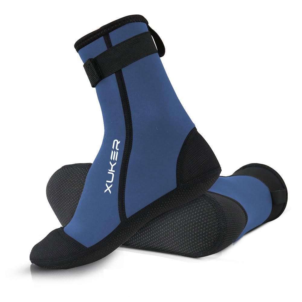 XUKERNeoprene Water Socks 3mm, Sand Proof Beach Volleyball Socks Water Shoes Diving Boots for Outdoor Water Sports