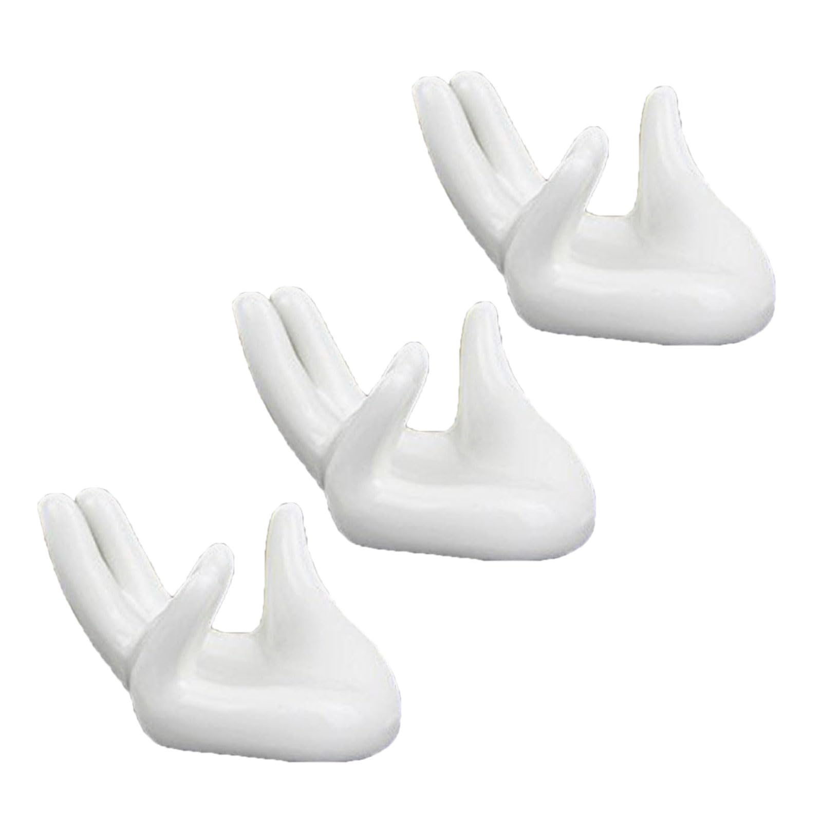Kalttoy 3Pcs Air Plant Holder Decors for Desk Table Display Cute Ceramics Airplants Succulents Display Container Pots Tillandsia Holder