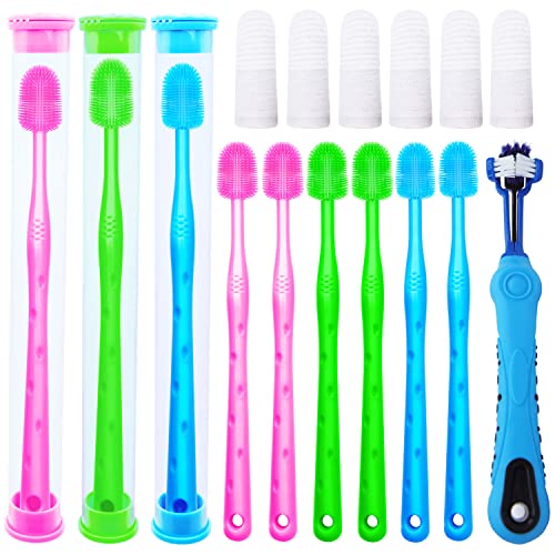 PenVinoo Dog Soft Toothbrush Dog Toothbrush Finger Toothbrush pet Toothbrush Small to Large Dogs