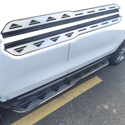 2Pcs Running Boards Step Bars Fits for Jeep Compass 2017-2022 Fixed Running Board Side Step（with Brackets）