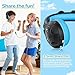 ZIUMIER Kids Headphones, with Microphone, 80/90dB Volume Limiter, Audio Sharing Port, 3.5mm Wired Toddler Headphones for School Travel