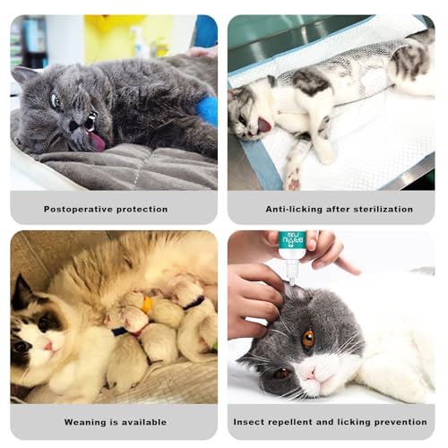 Katze-Chirurgie-Erholungsanzug-Katzenbody-Nach-Op-Kastration-Haustier-medizinisches-chirurgisches-Hemd-Operationsgenesungsanzuge-Cat-Onesie-fur-Anti-Lecken-Verstellbare-Grosen | Dealmeister.io Alt tag für bilder post titel