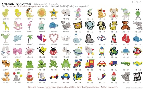 Classic Kinder-Handtuch/Gästetuch mit Namen & Motiv/Sternzeichen Bestickt (20 Farben und viele Motive zur Auswahl) (Gästehandtuch 30x50cm)