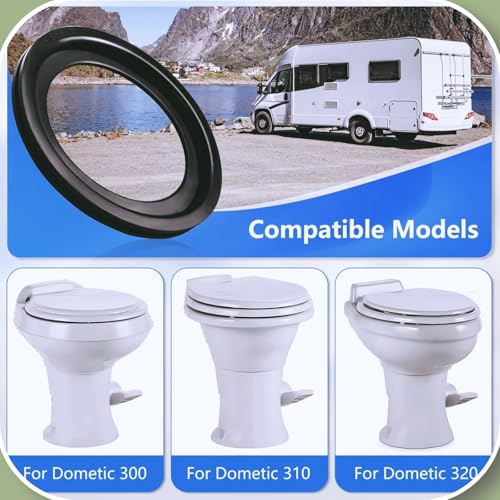 Image of altivox 2-Packs RV Toilet Seal, Flush Ball Seal Gasket Replacement for Dometic 300 /310 /320 - Upgraded 385311658 - Toilet Seal Parts to Solve The Leakage Problem