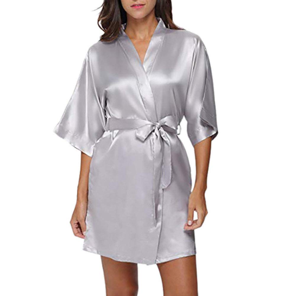 Winter Robes Satin Kimono Robe For Women Sexy Lingerie Silk Nightgowns Nightwear Winter Warm Bathrobe Homesuit Overalls Femme Plus Size