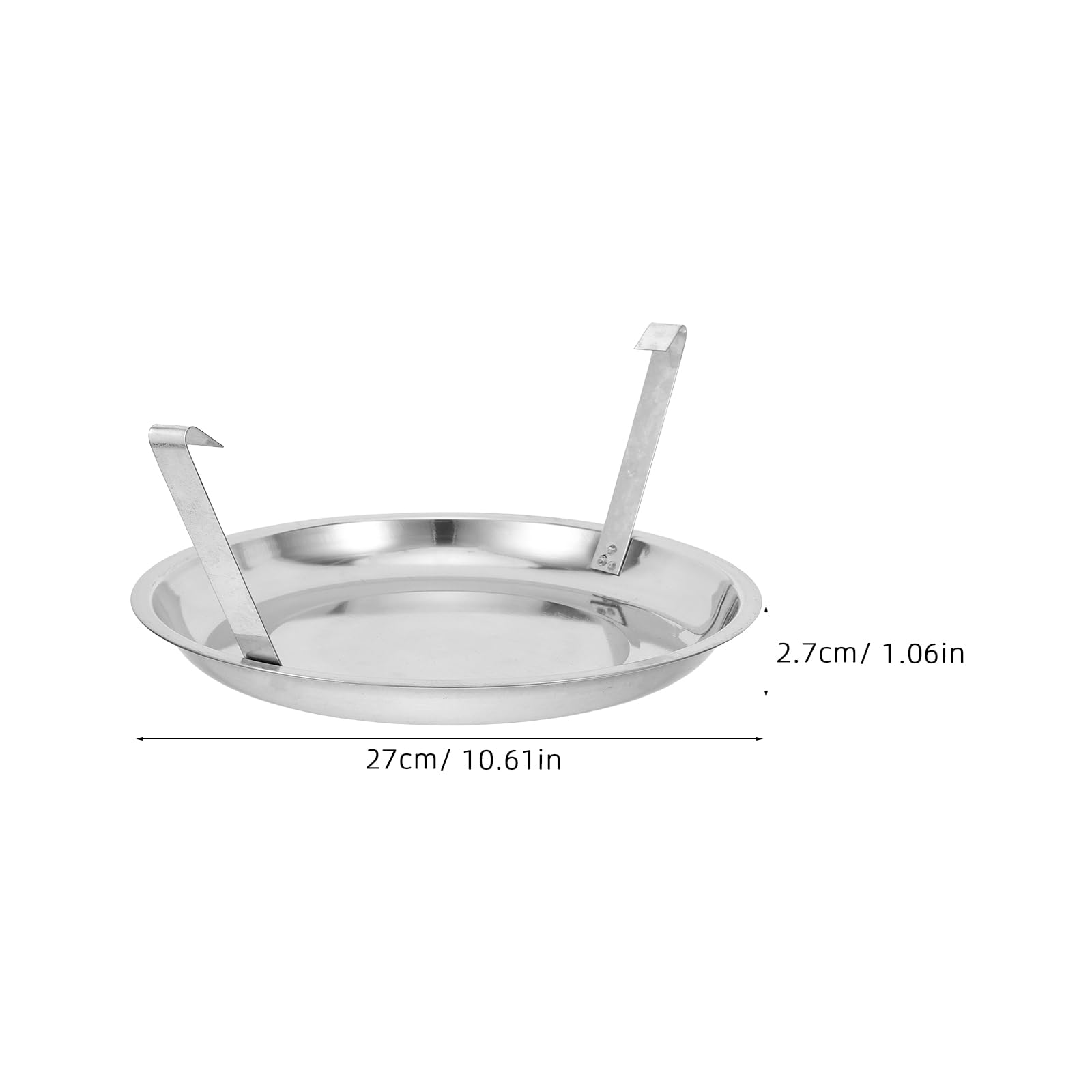 TOYANDONA Accessorio Barbecue a Carbone Cassetto Raccogli Cenere in Metallo 27 Cm Vaschetta Posacenere Resistente al Calore per Campeggio Picnic e Grigliate All’aperto