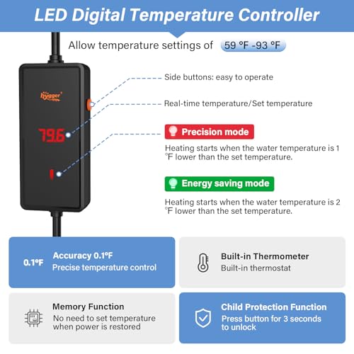 Hygger 200W Aquarium Heater thumb #1