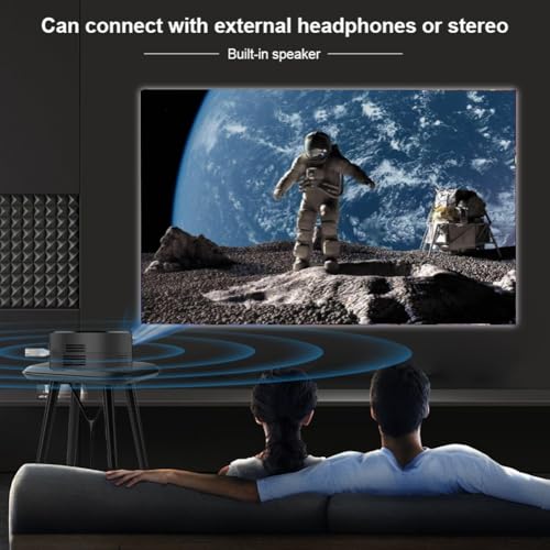 Mini projecteur LED support 1080P avec fonction USB SYNC écran mobile