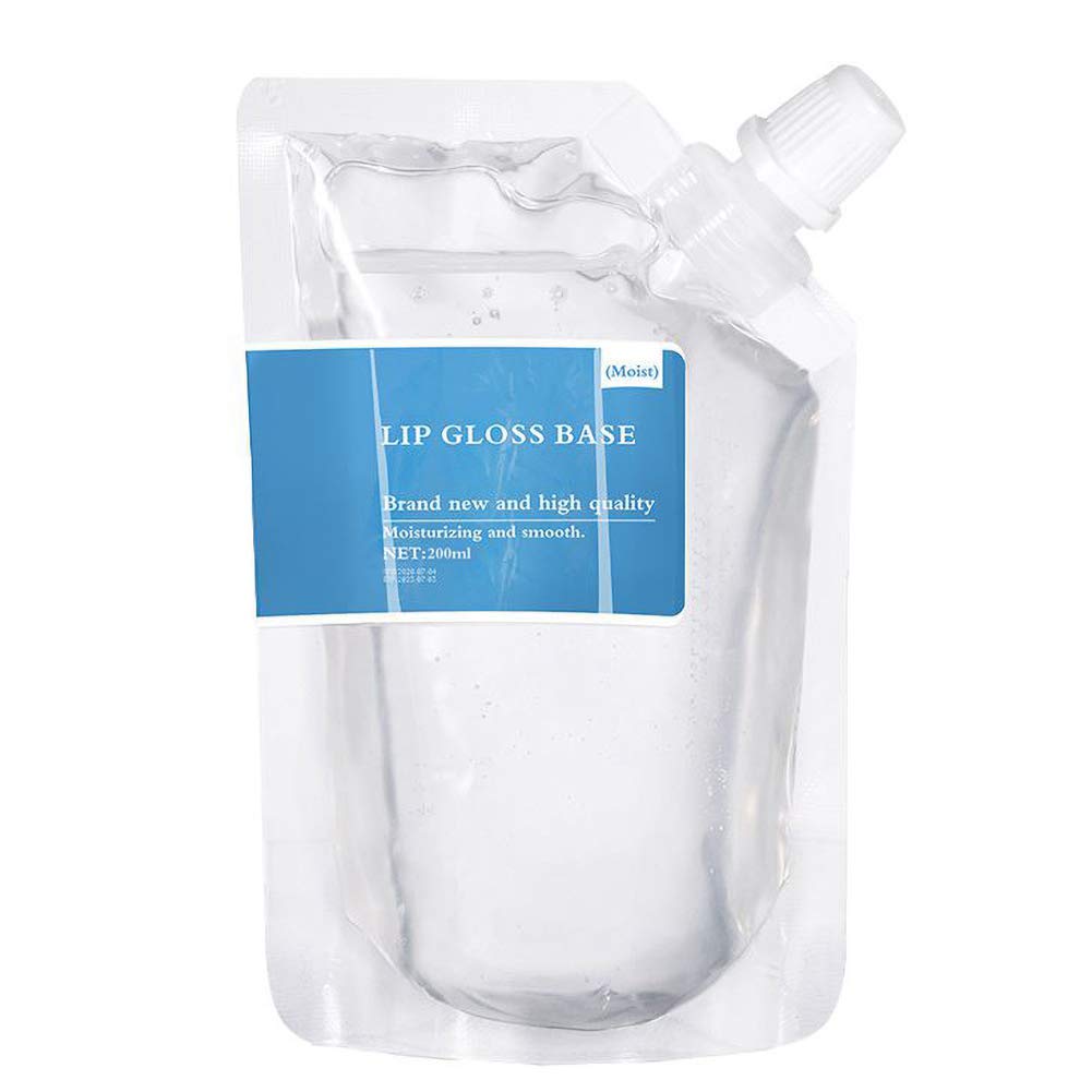 Hankyky Moisturizing Lip Gloss Base, Lip Makeup Primer Basic Lipstick Lip Gloss Material,DIY Handmade Clear Lip Gloss Non-stick Lip Gloss Lipstick-200ml