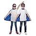 Price comparison product image Kids Super Hero Cape & Mask Dress Costume (Blue)