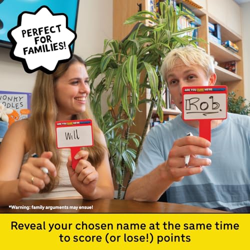 Image of Are You Sure We're Related, Hilarious Family Party Game with Spinner | 200 Cards, Paddles & Spinner, 2-8 Players. Perfect For Family Game Night, Holidays & Rainy Days.