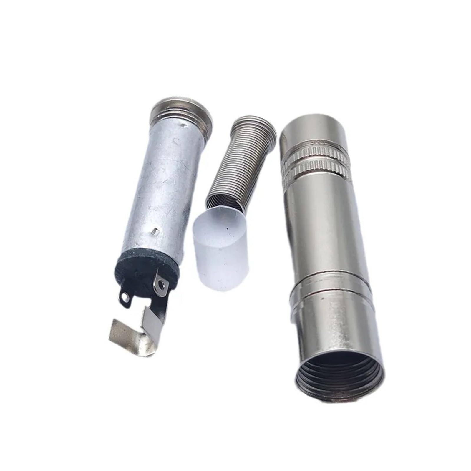 6,35 mm 1/4" Mono Jack złącze męskie i żeńskie, 2-biegunowe metalowe gniazdo TS Plug Socket for Guitar Amplifier Mixer Speaker DIY Cable (męski i żeński)