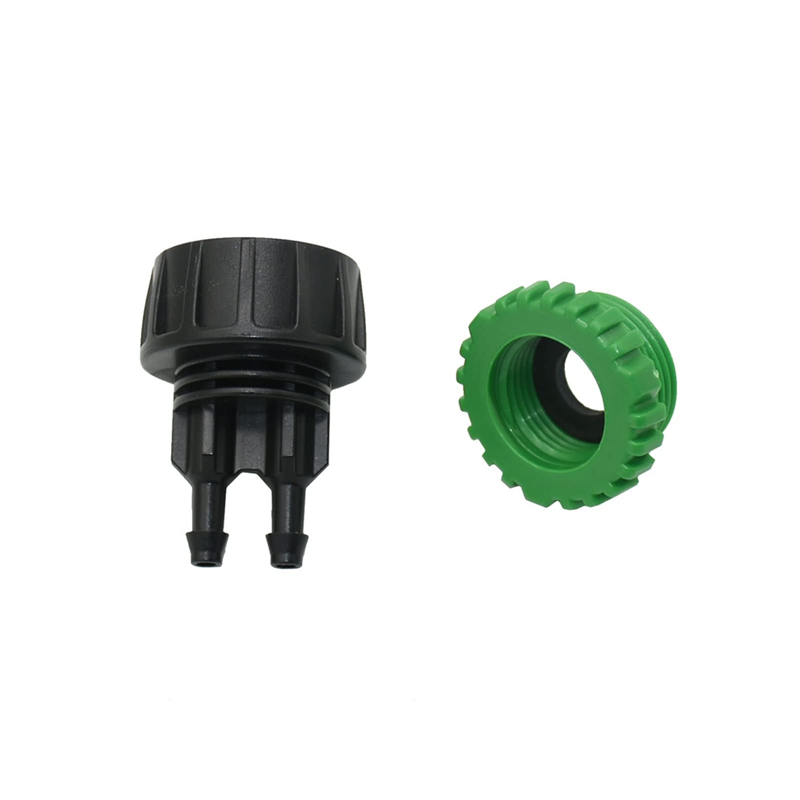 Adaptador de conector de manguera 20pcs 1/2 3/4 "hilo a 1/4" 3/8 "1/2" Conector de la manguera de la manguera del jardín 8/11 16mnm Adaptador de manguera 2-WAY 4/7 Separador de agua