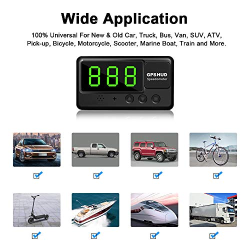 image for VJOYCAR Hud GPS Speedometer, Heads Up Display for Cars Windshield Proj